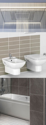 sanitair, toilet, ligbad, douche